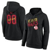 Atlanta Hawks Women's Hustle Custom Pullover Hoodie - Black on sale