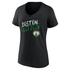 Boston Celtics Women's Hustle Custom V-Neck T-Shirt - Black online