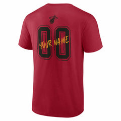 Miami Heat Hustle Custom T-Shirt - Red discount