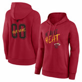 Miami Heat Women's Hustle Custom Pullover Hoodie - Red shop