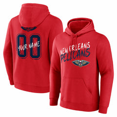 New Orleans Pelicans Hustle Custom Pullover Hoodie - Red outlet