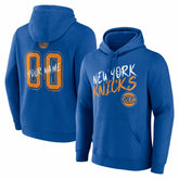 New York Knicks Hustle Custom Pullover Hoodie - Blue sale