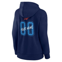 Oklahoma City Thunder Women's Hustle Custom Pullover Hoodie - Navy sale