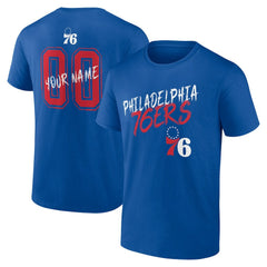 Philadelphia 76ers Hustle Custom T-Shirt - Royal outlet