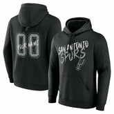 San Antonio Spurs Hustle Custom Pullover Hoodie - Black on sale