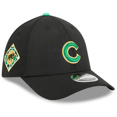 Chicago Cubs 2026 St. Patrick's Day 39THIRTY Flex Hat - Black | New Era