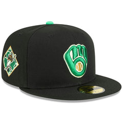 Milwaukee Brewers 2026 St. Patrick's Day 59FIFTY Fitted Hat - Black | New Era