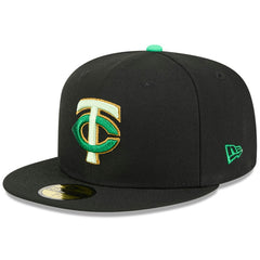 Minnesota Twins 2026 St. Patrick's Day 59FIFTY Fitted Hat - Black | New Era