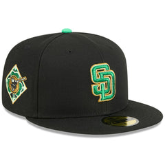 San Diego Padres 2026 St. Patrick's Day 59FIFTY Fitted Hat - Black | New Era