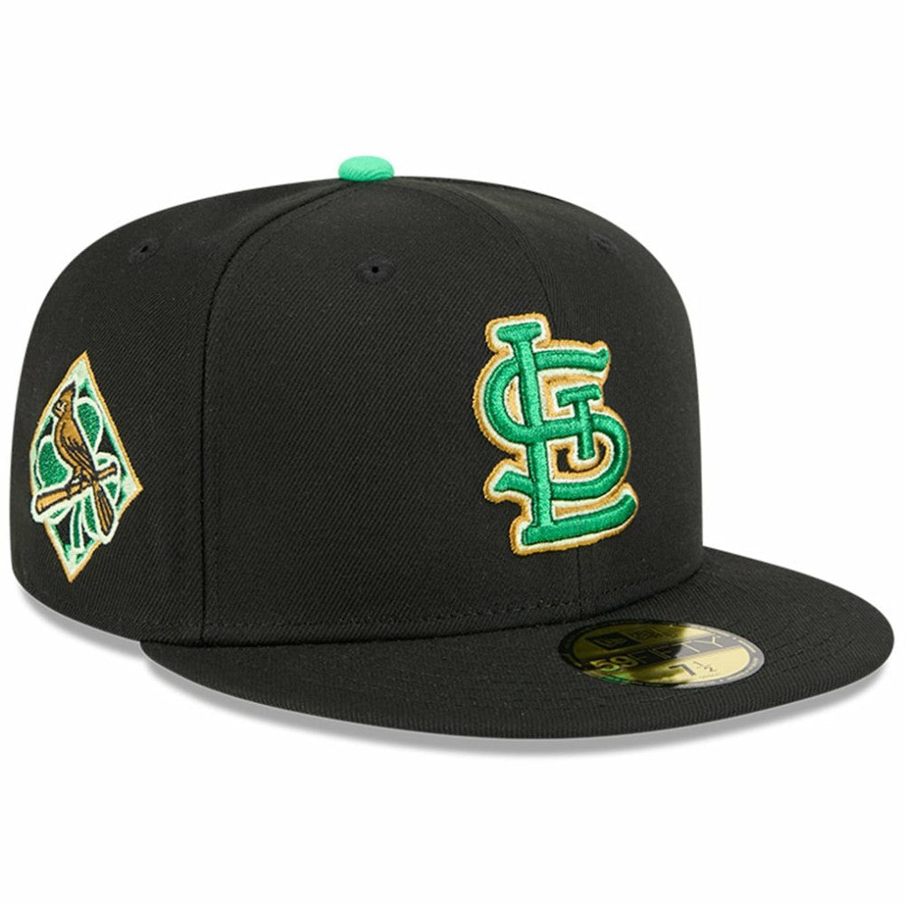 St. Louis Cardinals 2026 St. Patrick's Day 59FIFTY Fitted Hat - Black | New Era