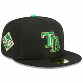 Tampa Bay Rays 2026 St. Patrick's Day 59FIFTY Fitted Hat - Black | New Era