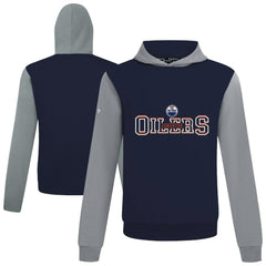Edmonton Oilers Levelwear Ultimate Journey Pullover Hoodie Navy/Gray