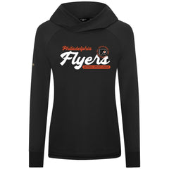Philadelphia Flyers Levelwear Women's Slender Monument Raglan Pullover Hoodie Black