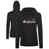 Colorado Avalanche Levelwear Women's Slender Monument Raglan Pullover Hoodie Black