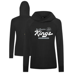 Los Angeles Kings Levelwear Women's Slender Monument Raglan Pullover Hoodie Black