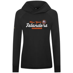 New York Islanders Levelwear Women's Slender Monument Raglan Pullover Hoodie Black