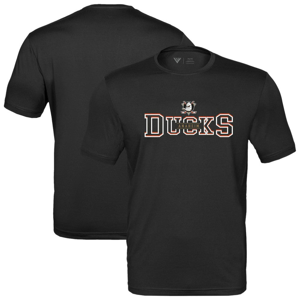 Anaheim Ducks Levelwear Anthem Journey Performance T-Shirt Black