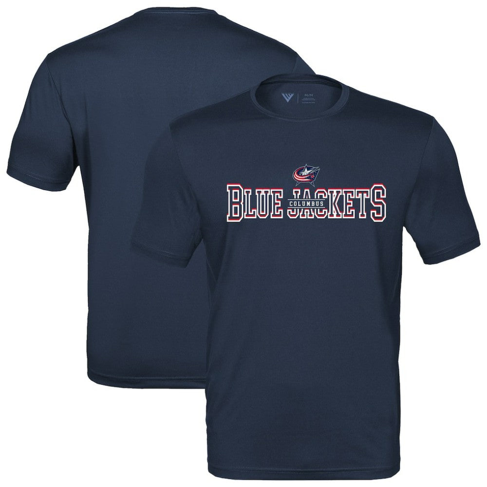 Columbus Blue Jackets Levelwear Anthem Journey Performance T-Shirt Navy