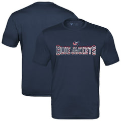 Columbus Blue Jackets Levelwear Anthem Journey Performance T-Shirt Navy