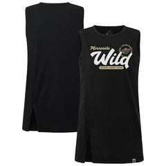 Minnesota Wild Levelwear Women's Influx Monument Tank Top Black