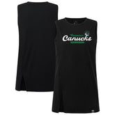 Vancouver Canucks Levelwear Women's Influx Monument Tank Top Black