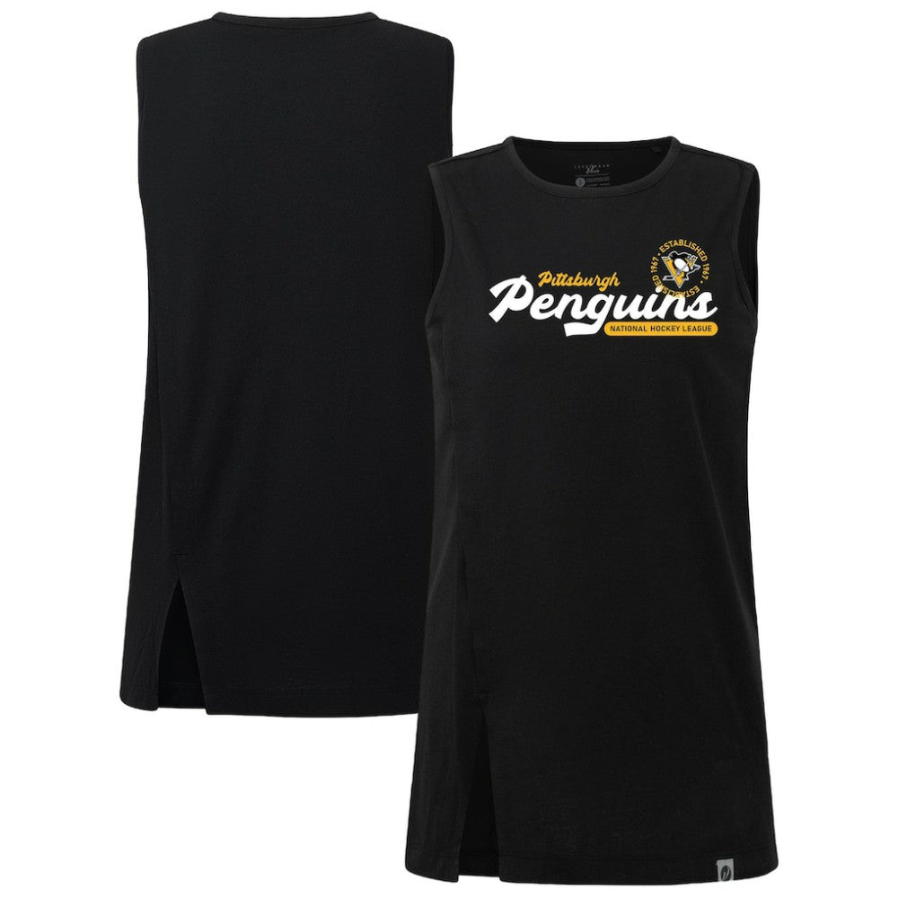 Pittsburgh Penguins Levelwear Women's Influx Monument Tank Top Black