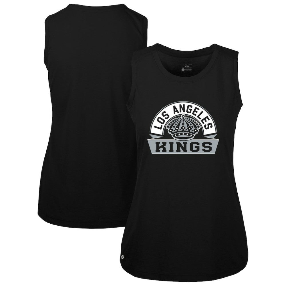 Los Angeles Kings Levelwear Women's Macy Banner Arch Tank Top Black
