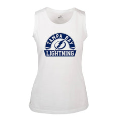 Tampa Bay Lightning Levelwear Women's Macy Banner Arch Tank Top White