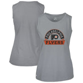 Philadelphia Flyers Levelwear Women's Macy Banner Arch Tank Top Gray
