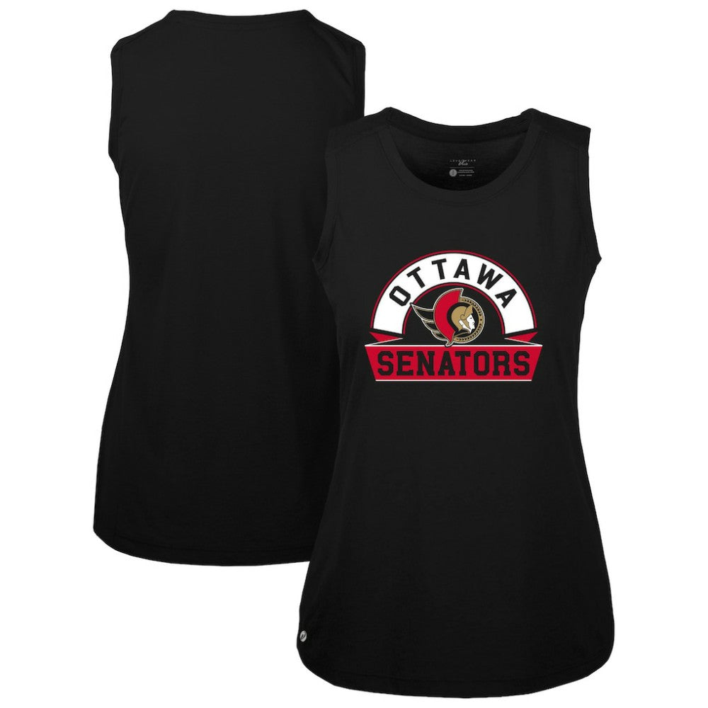 Ottawa Senators Levelwear Women's Macy Banner Arch Tank Top Black
