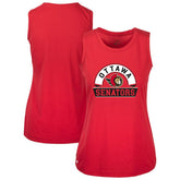 Ottawa Senators Levelwear Women's Macy Banner Arch Tank Top Red