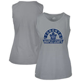 Toronto Maple Leafs Levelwear Women's Macy Banner Arch Tank Top Gray