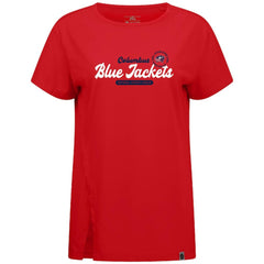 Columbus Blue Jackets Levelwear Women's Influx Monument T-Shirt Red