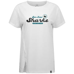 San Jose Sharks Levelwear Women's Influx Monument T-Shirt White