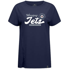 Winnipeg Jets Levelwear Women's Influx Monument T-Shirt Navy