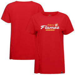 Calgary Flames Levelwear Women's Influx Monument T-Shirt Red