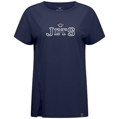 Winnipeg Jets Levelwear Women's Influx Journey T-Shirt Navy