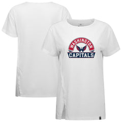 Washington Capitals Levelwear Women's Influx Banner Arch T-Shirt White