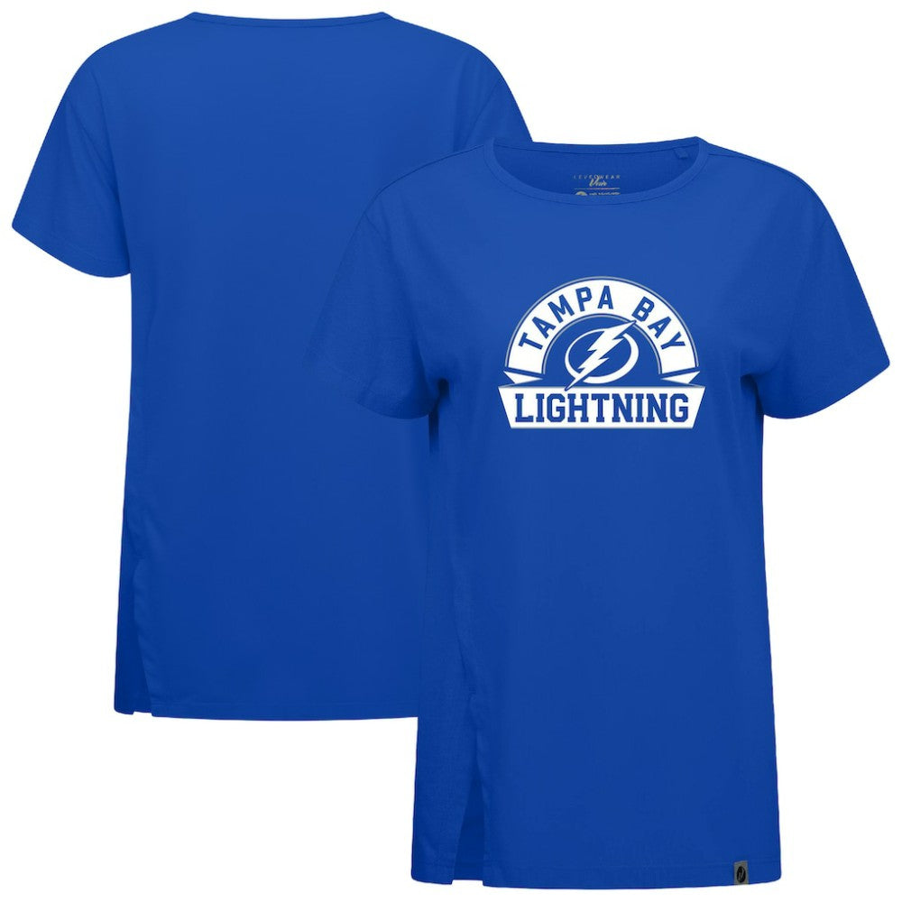 Tampa Bay Lightning Levelwear Women's Influx Banner Arch T-Shirt Royal