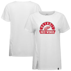 Detroit Red Wings Levelwear Women's Influx Banner Arch T-Shirt White