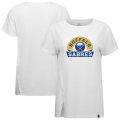 Buffalo Sabres Levelwear Women's Influx Banner Arch T-Shirt White