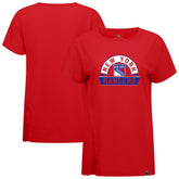 New York Rangers Levelwear Women's Influx Banner Arch T-Shirt Red
