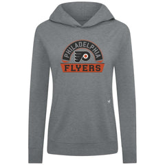 Philadelphia Flyers Levelwear Women's Relay Banner Arch Pullover Hoodie Gray