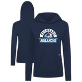 Colorado Avalanche Levelwear Women's Relay Banner Arch Pullover Hoodie Navy