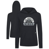 Los Angeles Kings Levelwear Women's Relay Banner Arch Pullover Hoodie Black
