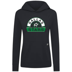 Dallas Stars Levelwear Women's Relay Banner Arch Pullover Hoodie Black
