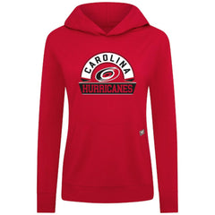 Carolina Hurricanes Levelwear Women's Relay Banner Arch Pullover Hoodie Red