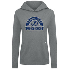Tampa Bay Lightning Levelwear Women's Relay Banner Arch Pullover Hoodie Gray