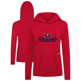 Washington Capitals Levelwear Women's Relay Banner Arch Pullover Hoodie Red