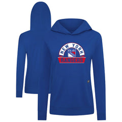 New York Rangers Levelwear Women's Relay Banner Arch Pullover Hoodie Royal